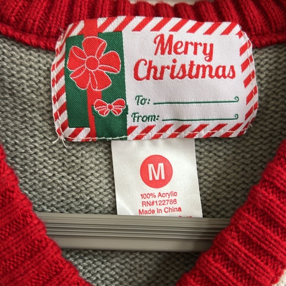 Santa's-Body-with-Your-Neck-&-Head Sweater Vest - Picture 2 of 3